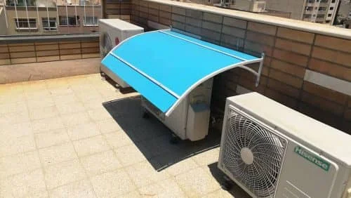 Does the cooler canopy reduce energy consumption in coolers?